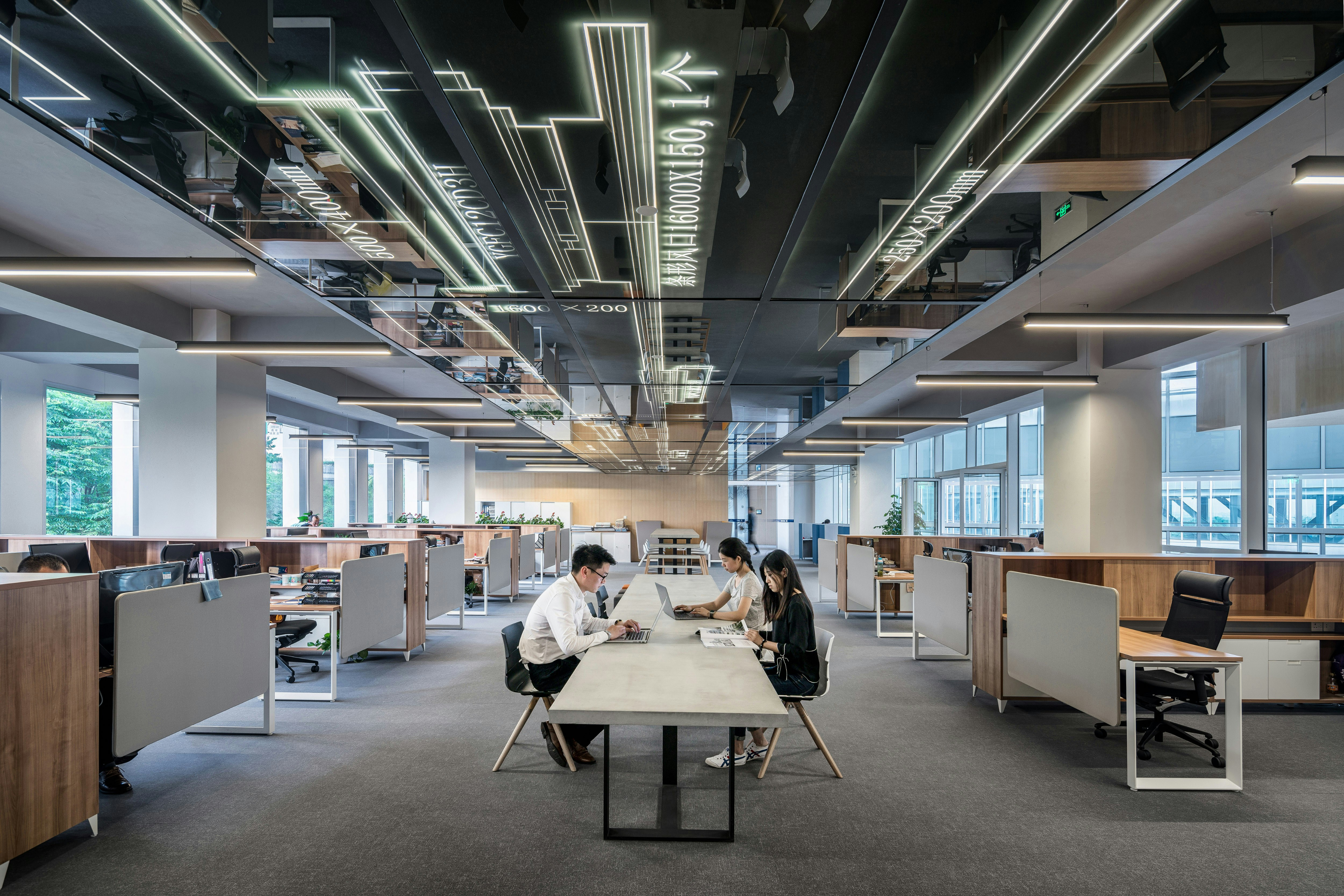 Modern office workspace